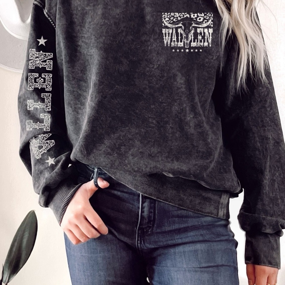 Wander Charcoal Women's Crew Neck Sweater